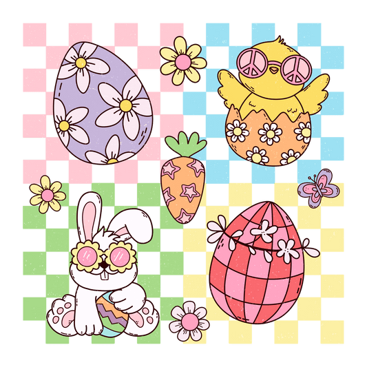 Retro Easter Design - DTF Ready To Press