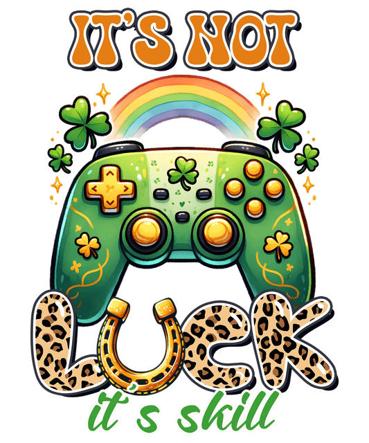 Patricks Day Cool Gamer Design - DTF Ready To Press