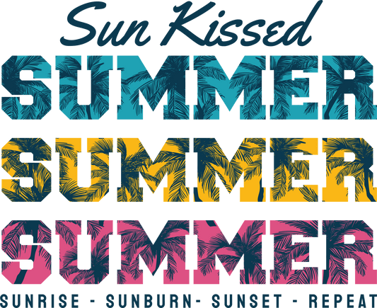 Sun Kissed Summer Design - DTF Ready To Press