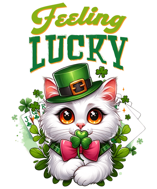 Happy Patricks Day Feeling Lucy Design - DTF Ready To Press