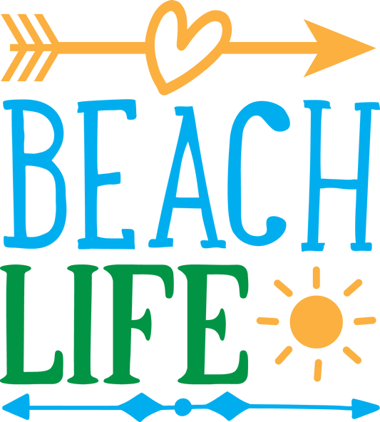 Beach Life Design - DTF Ready To Press