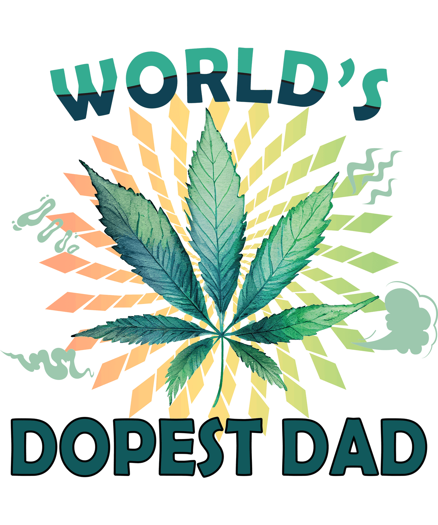 World's Dopest Dad Design - DTF Ready To Press