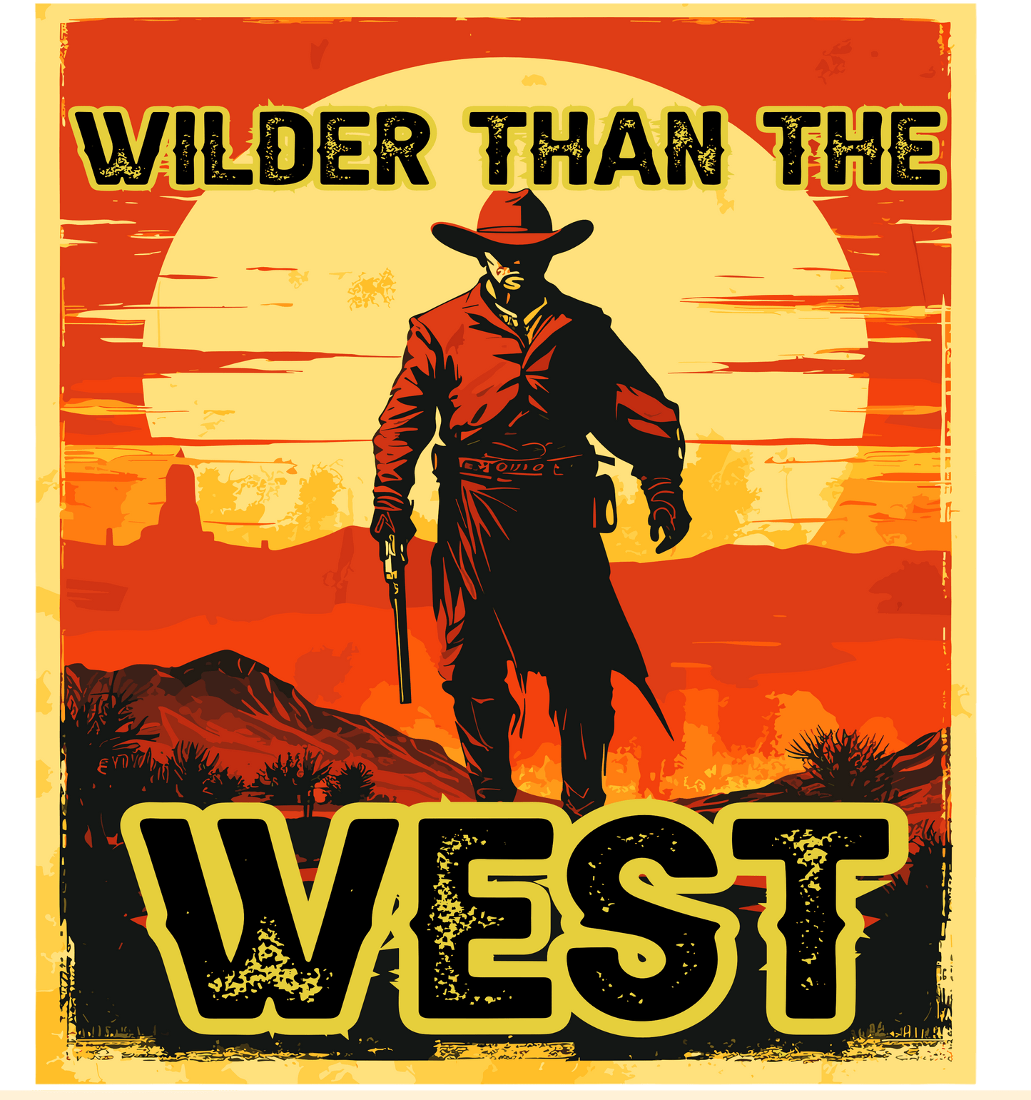 Wilder Than The West Design - DTF Ready To Press