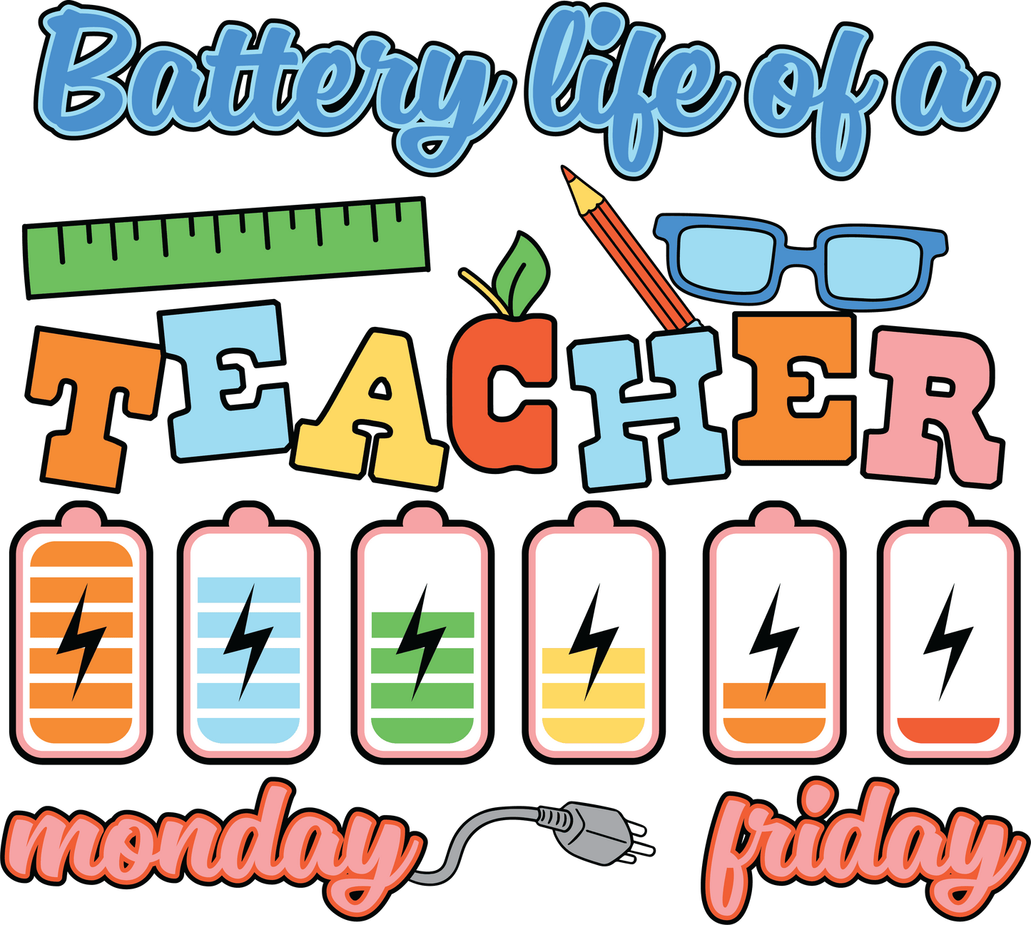 Teacher Mode Design - DTF Ready To Press