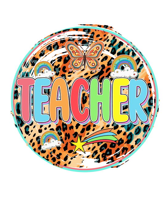Colorful Teacher Design - DTF Ready To Press
