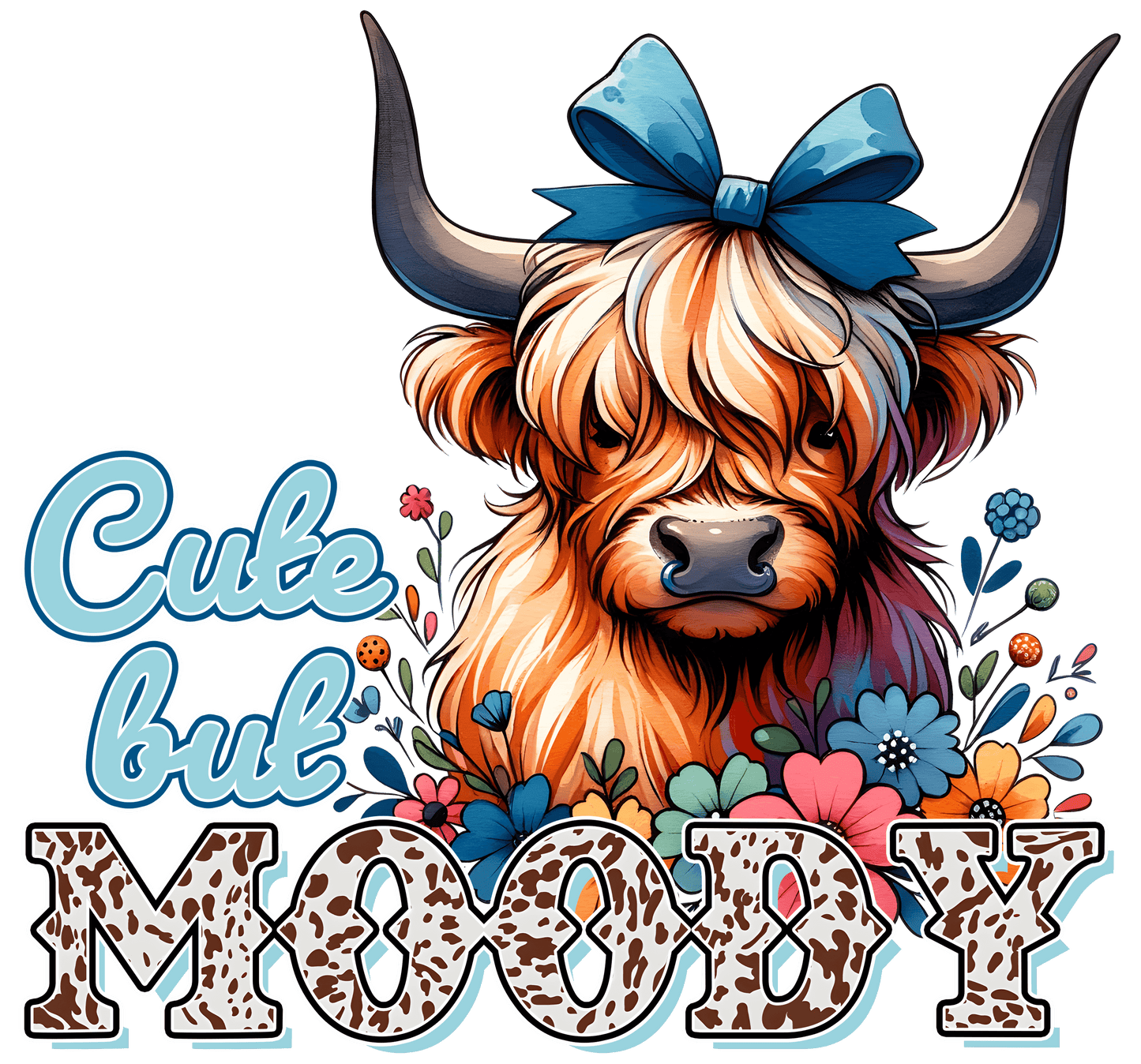Cute But Moody Design - DTF Ready To Press