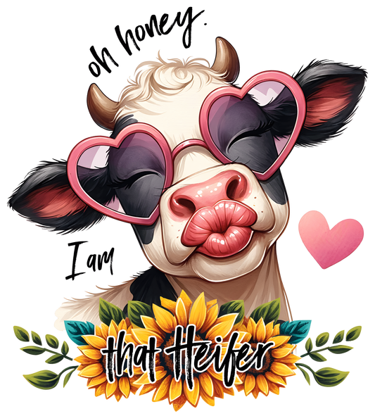 Oh Honey I Am That Heifer Design - DTF Ready To Press