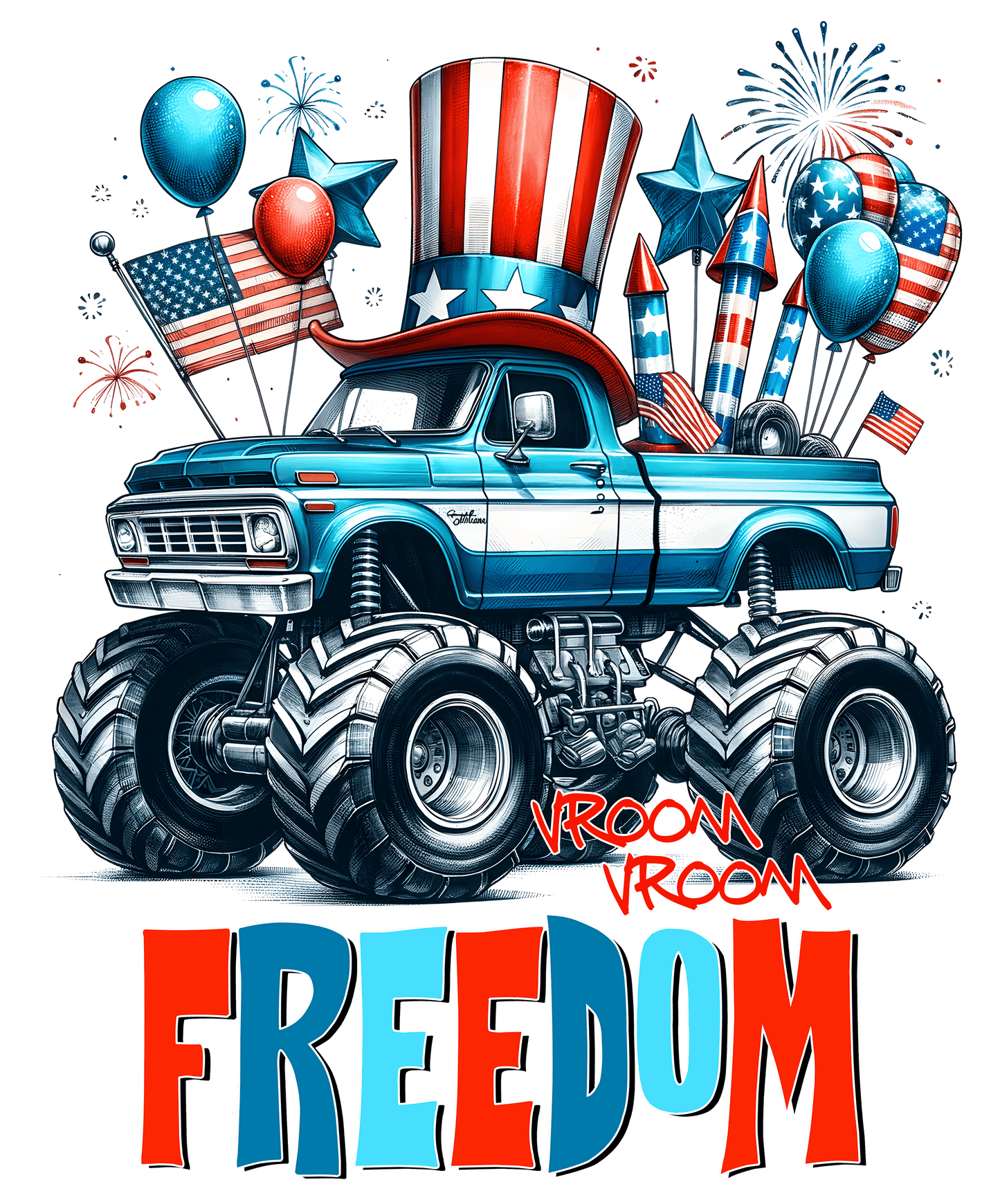 Freedom America Design - DTF Ready To Press