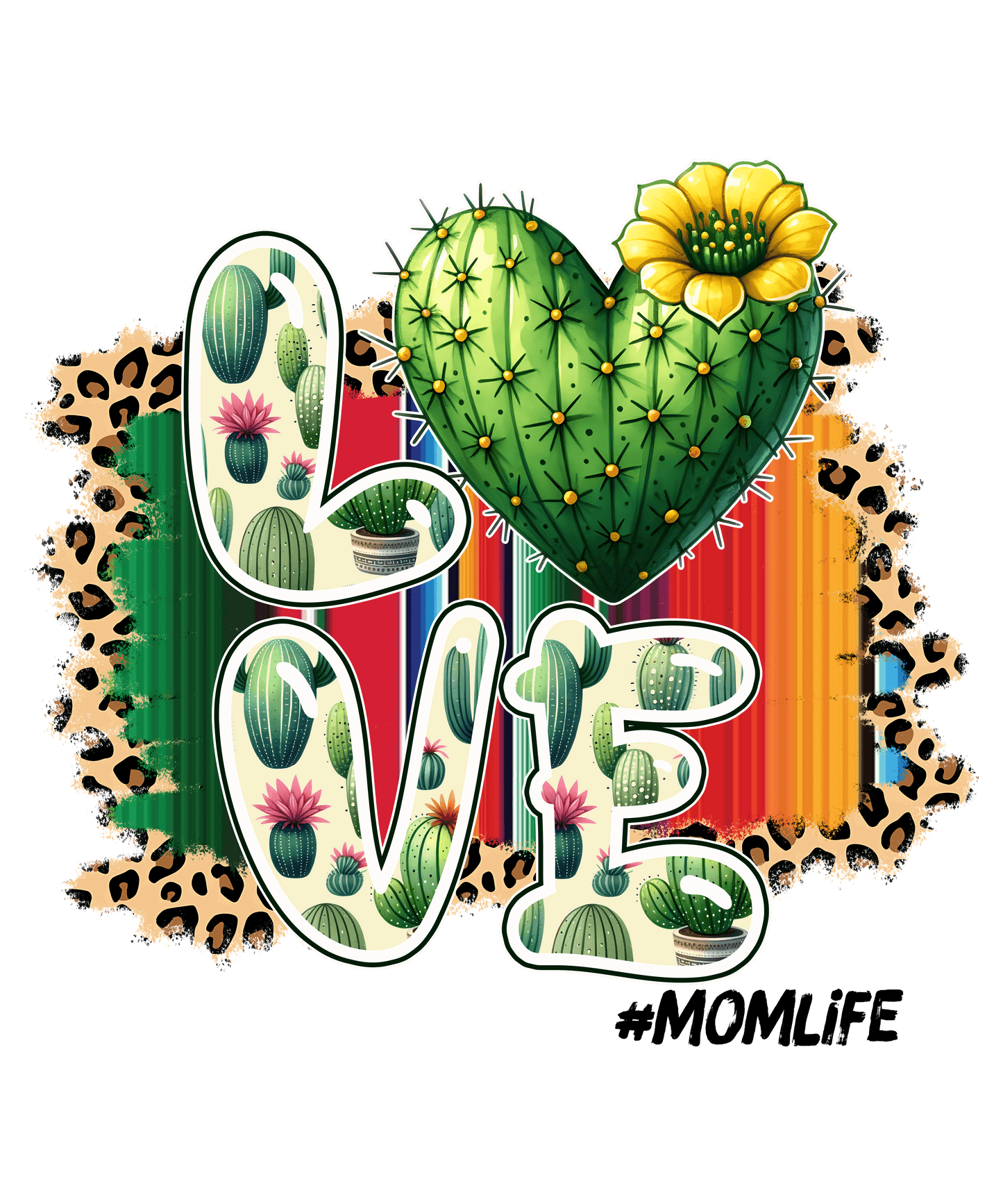 Love Mom Life Design - DTF Ready To Press