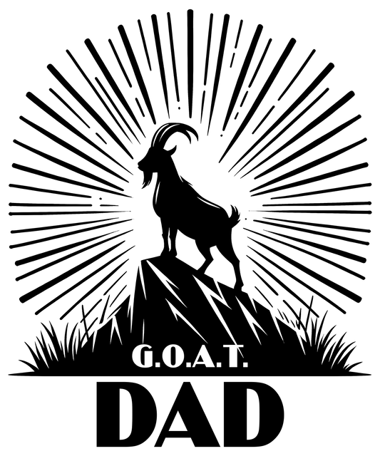 GOAT Dad Design - DTF Ready To Press