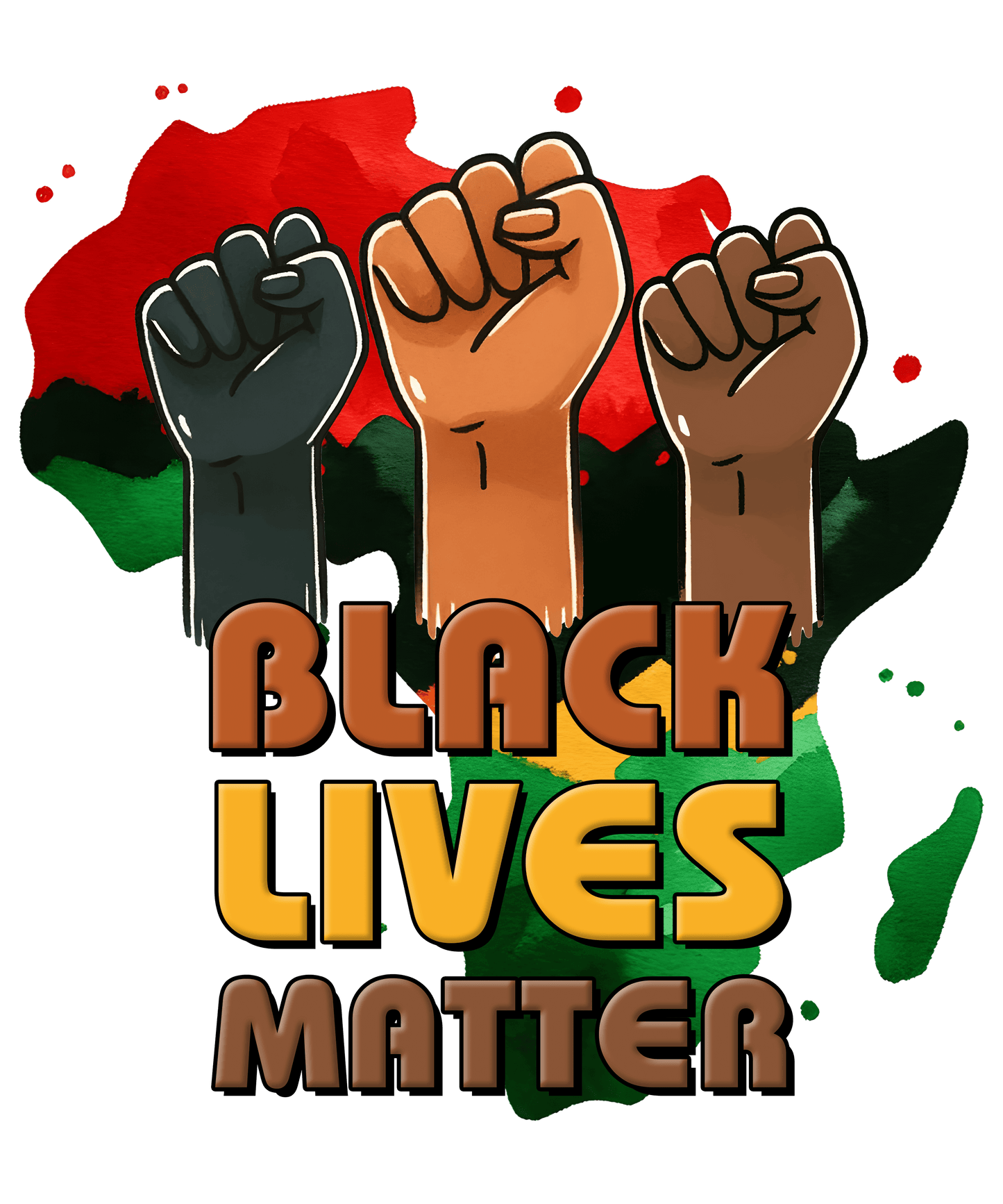 Black Lives Matter Design - DTF Ready To Press