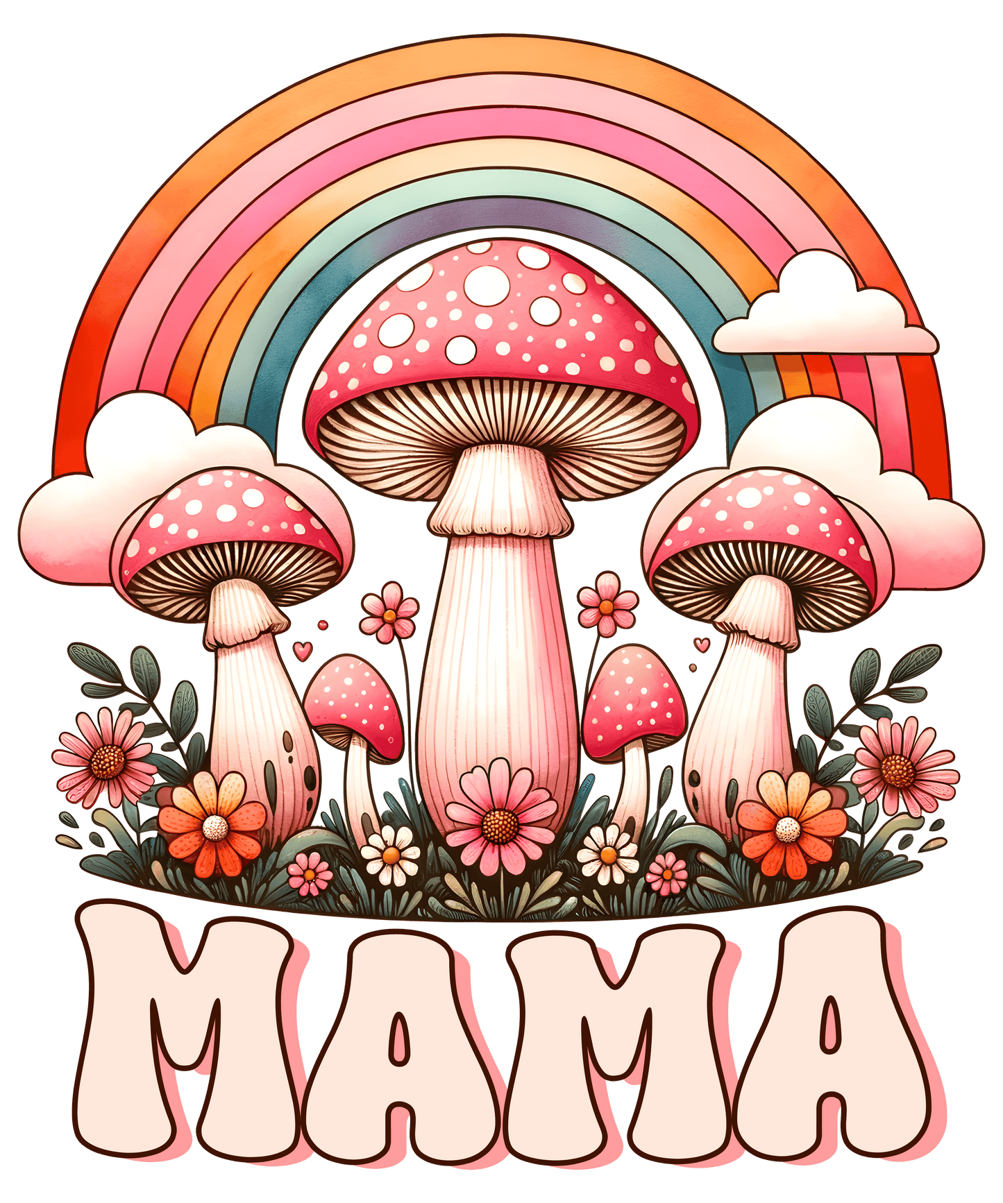 Cute Mama Design - DTF Ready To Press