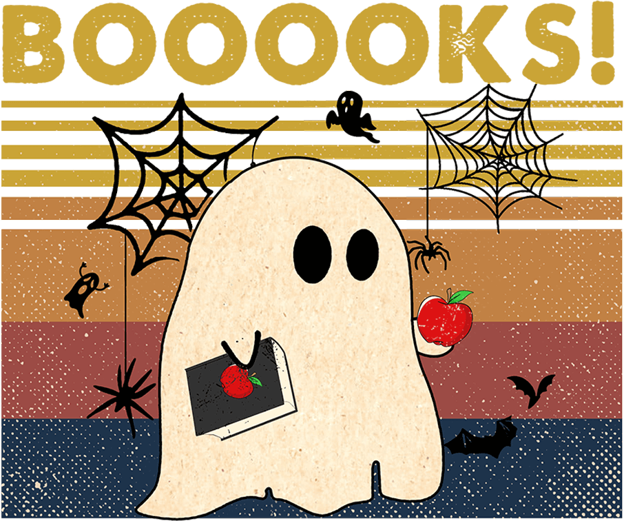 Halloween Book Design - DTF Ready To Press