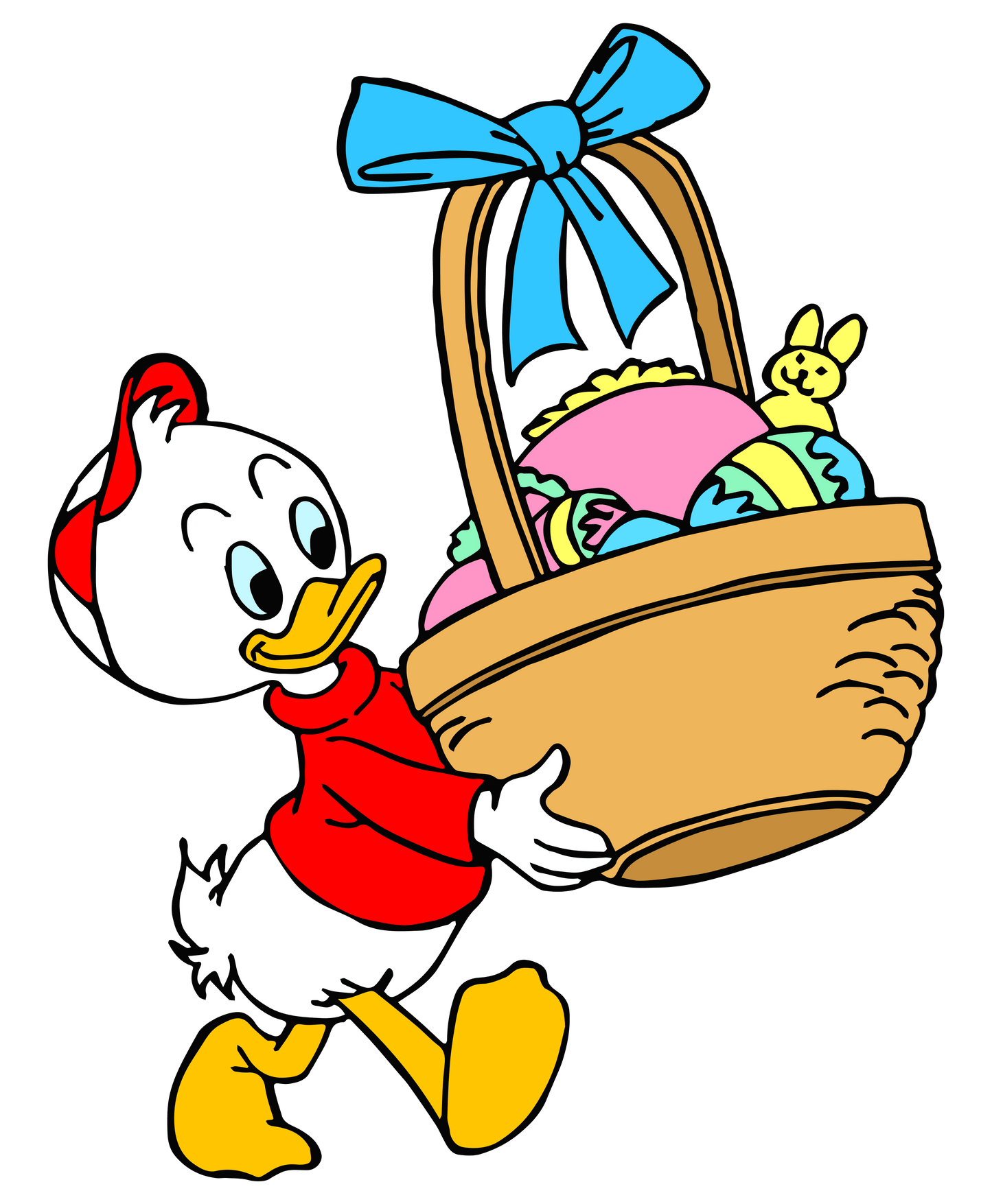 Disney Huey Duck Easter Design - DTF Ready To Press