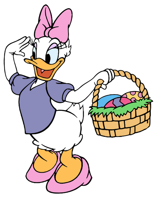 Daisy Duck Easter Design - DTF Ready To Press