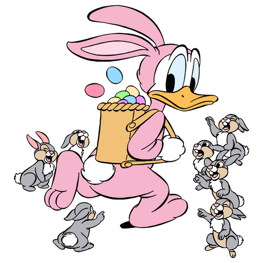 Disney Donald Duck Easter Design - DTF Ready To Press