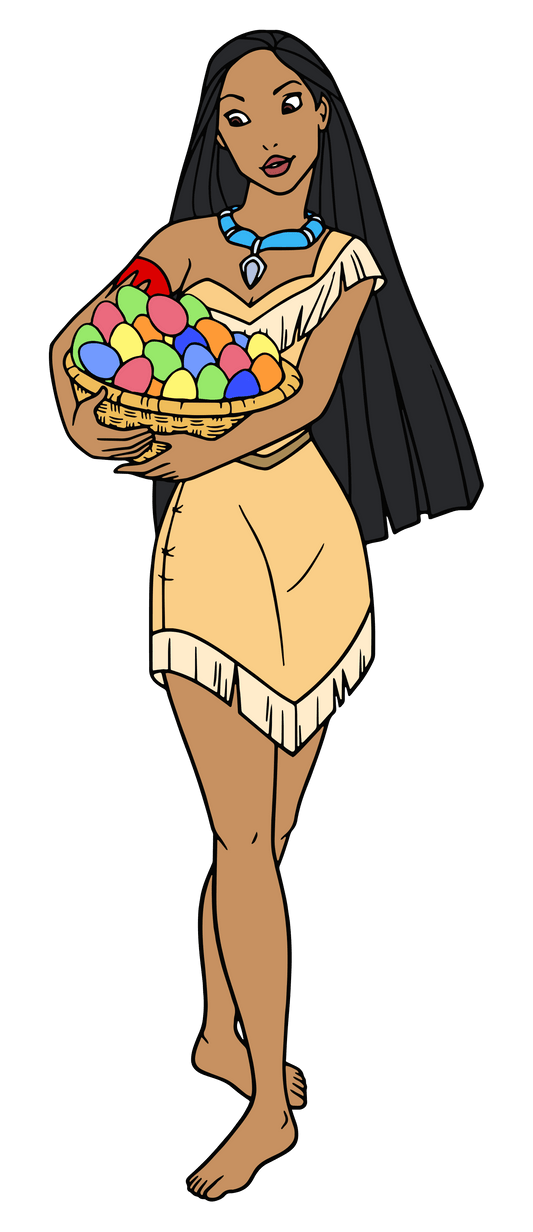 Disney Pocahontas Easter Design - DTF Ready To Press