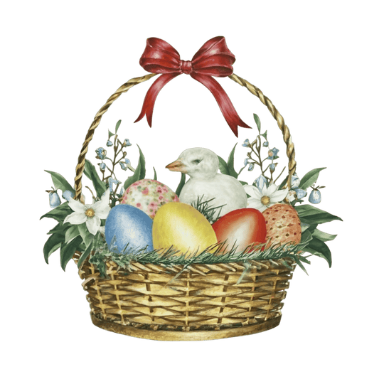Easter Egg Basket Design - DTF Ready To Press