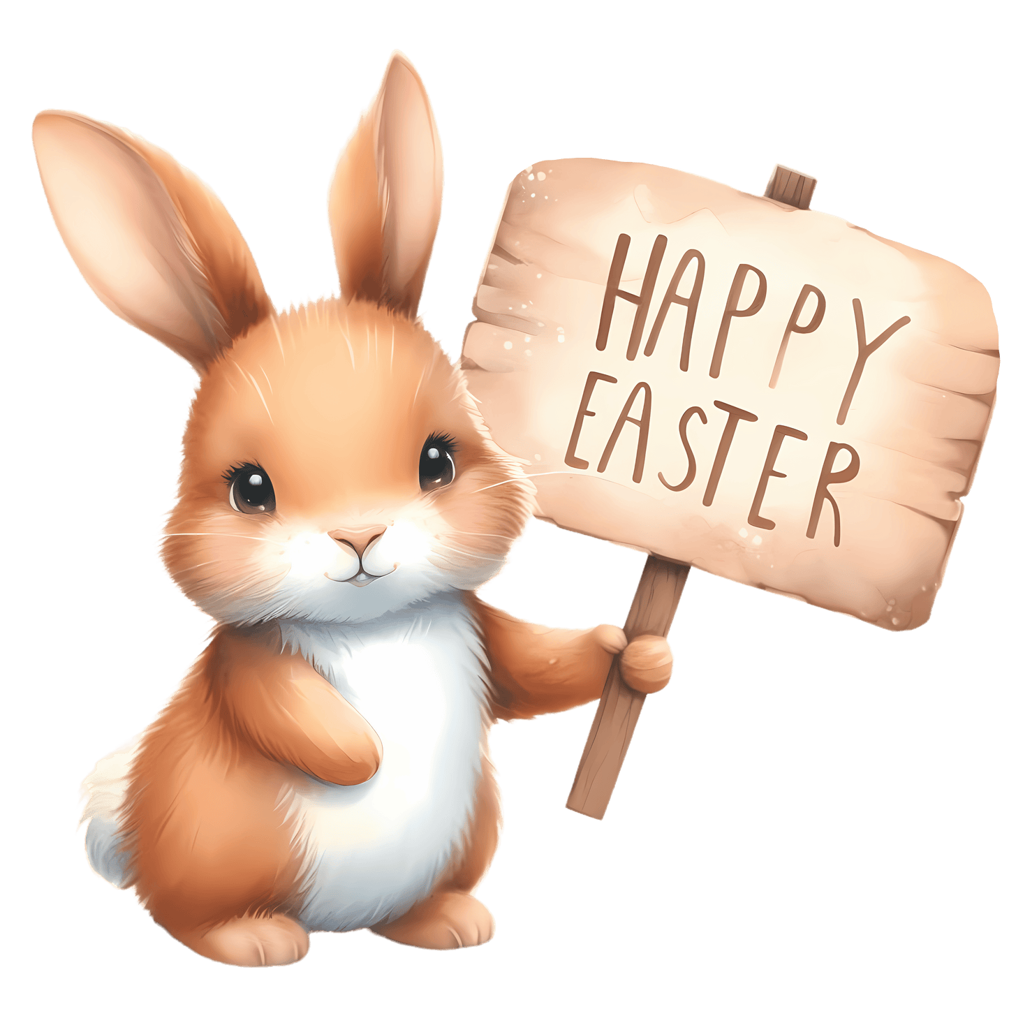 Cute Rabbit Happy Easter Party Design - DTF Ready To Press