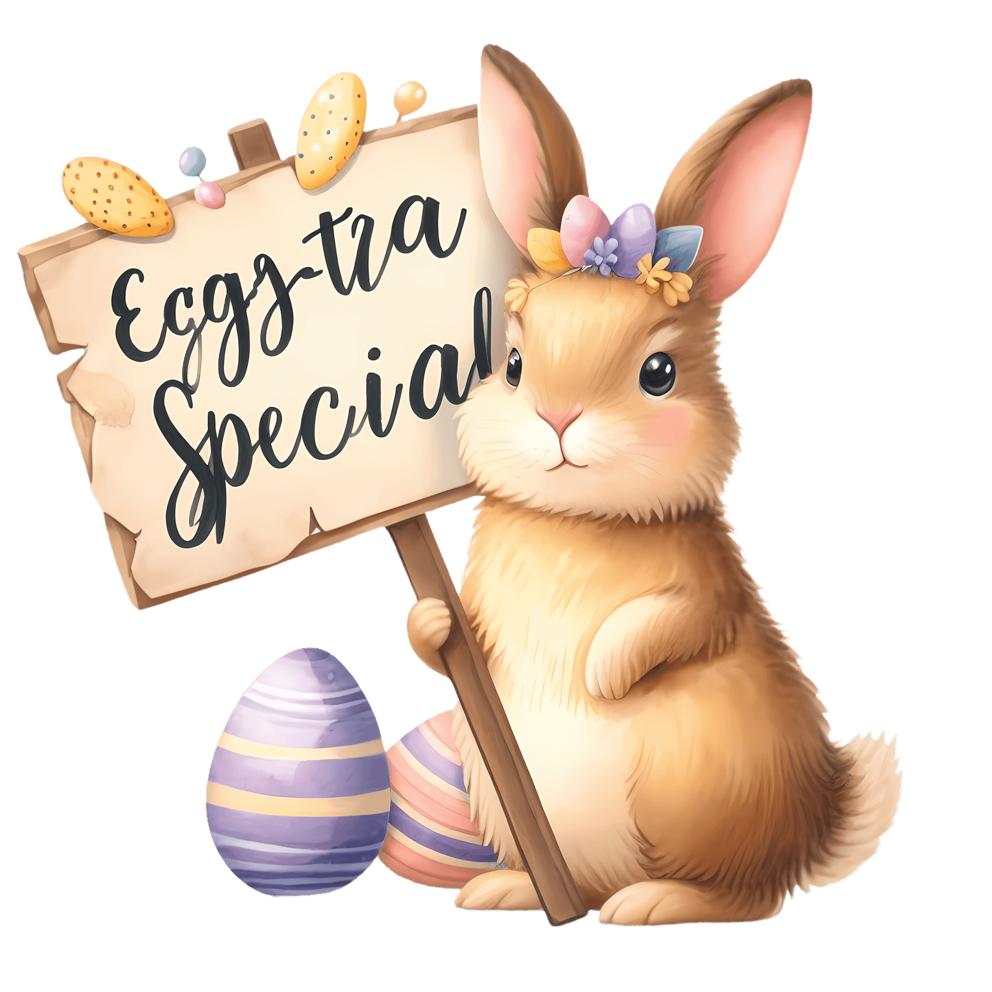 Eggstra Special Easter Cute Bunny Design - DTF Ready To Press