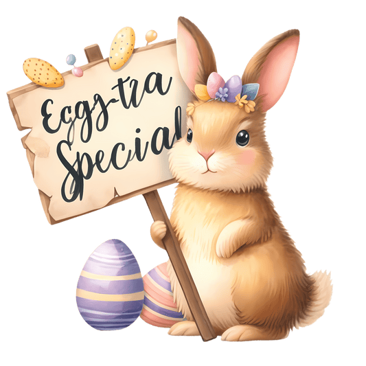 Eggstra Special Easter Cute Bunny Design - DTF Ready To Press