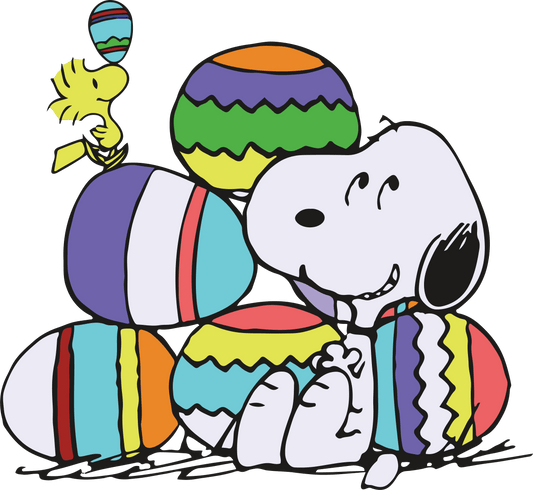 Snoopy Hunting Season Easter Design - DTF Ready To Press