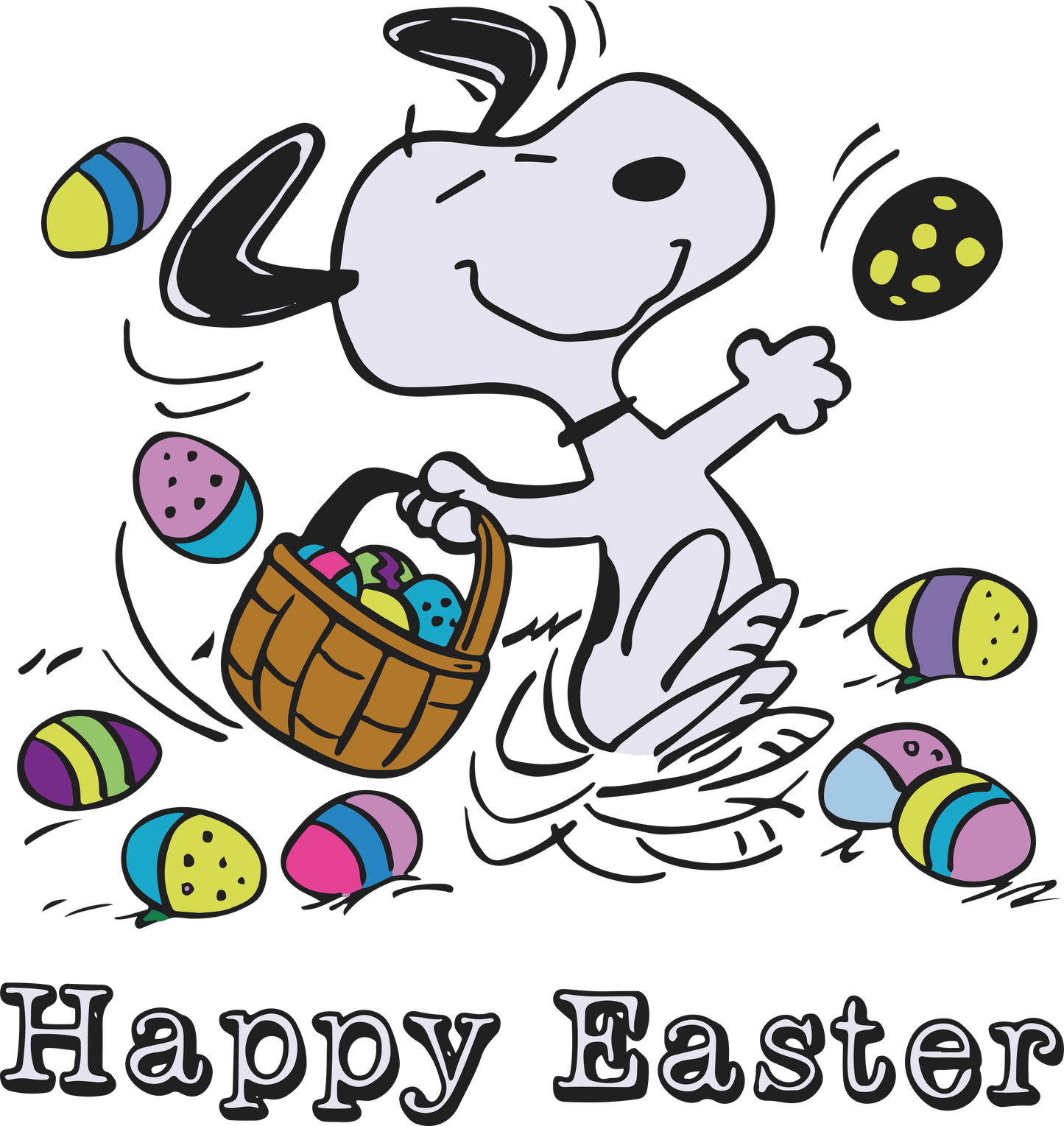 Snoopy Happy Easter Hunting Season Design - DTF Ready To Press