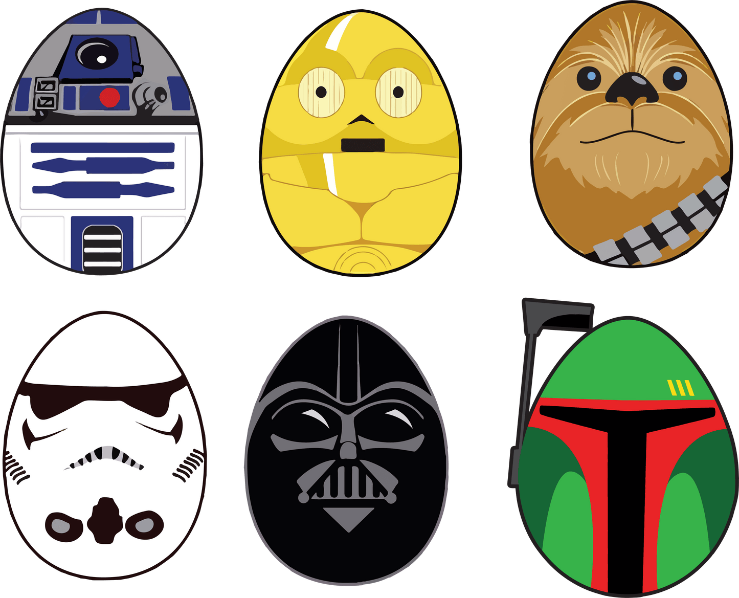 Star Wars Easter Egg Design - DTF Ready To Press