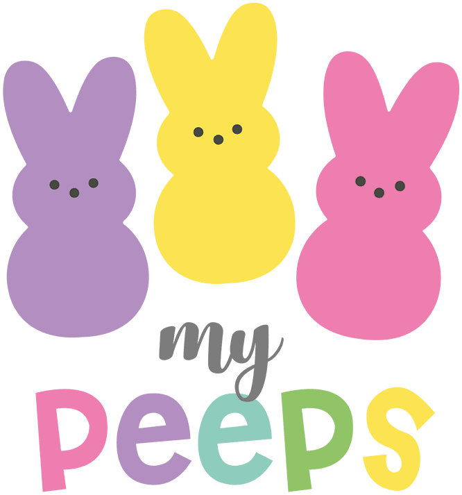 My Peeps Easter Design - DTF Ready To Press