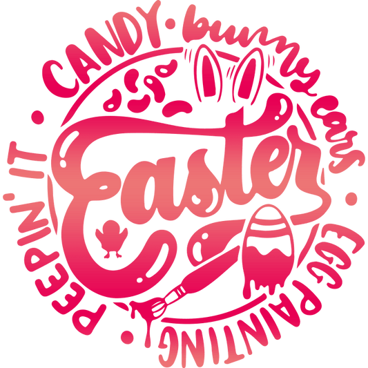 Egg Painting Easter Design - DTF Ready To Press
