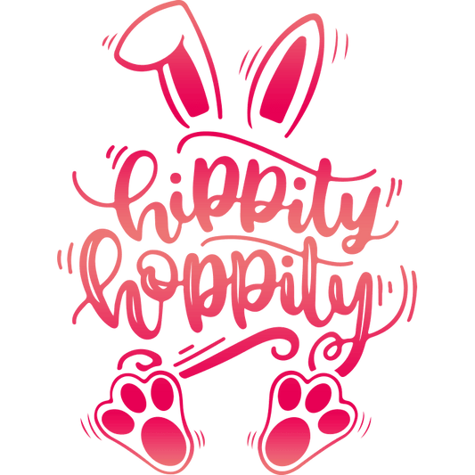 Happy Easter Bunny Design - DTF Ready To Press