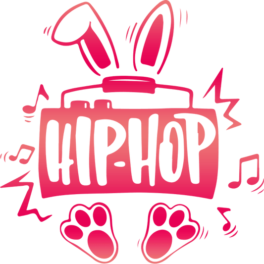 Hip Hop Bunny Easter Design - DTF Ready To Press