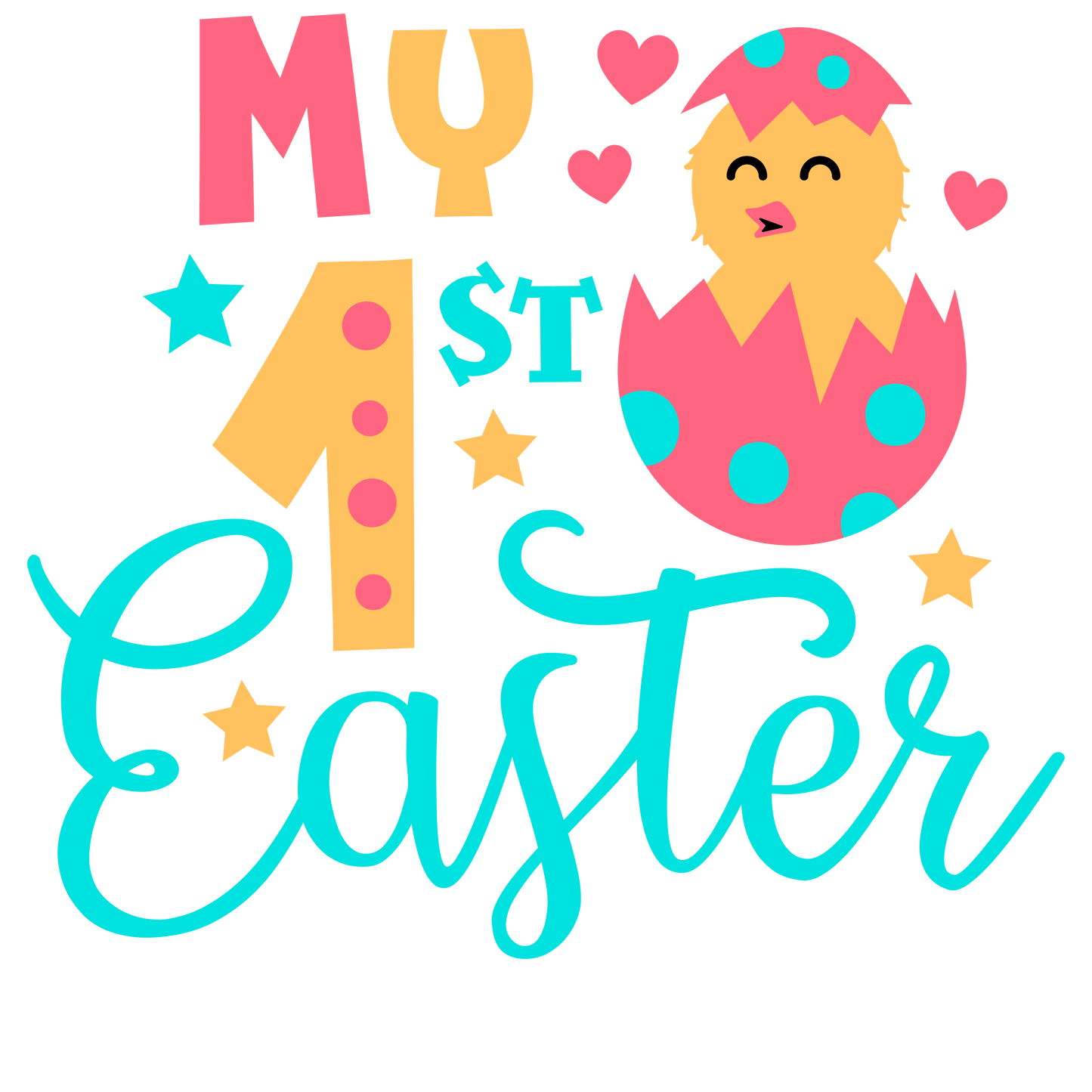 My First Easter Design - DTF Ready To Press