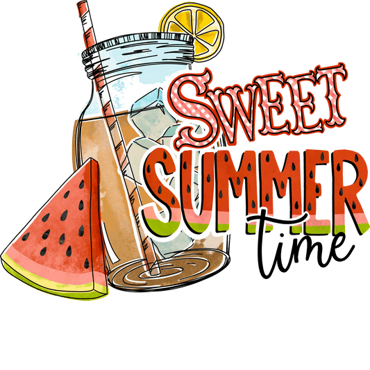 Sweet Summer Time Design - DTF Ready To Press