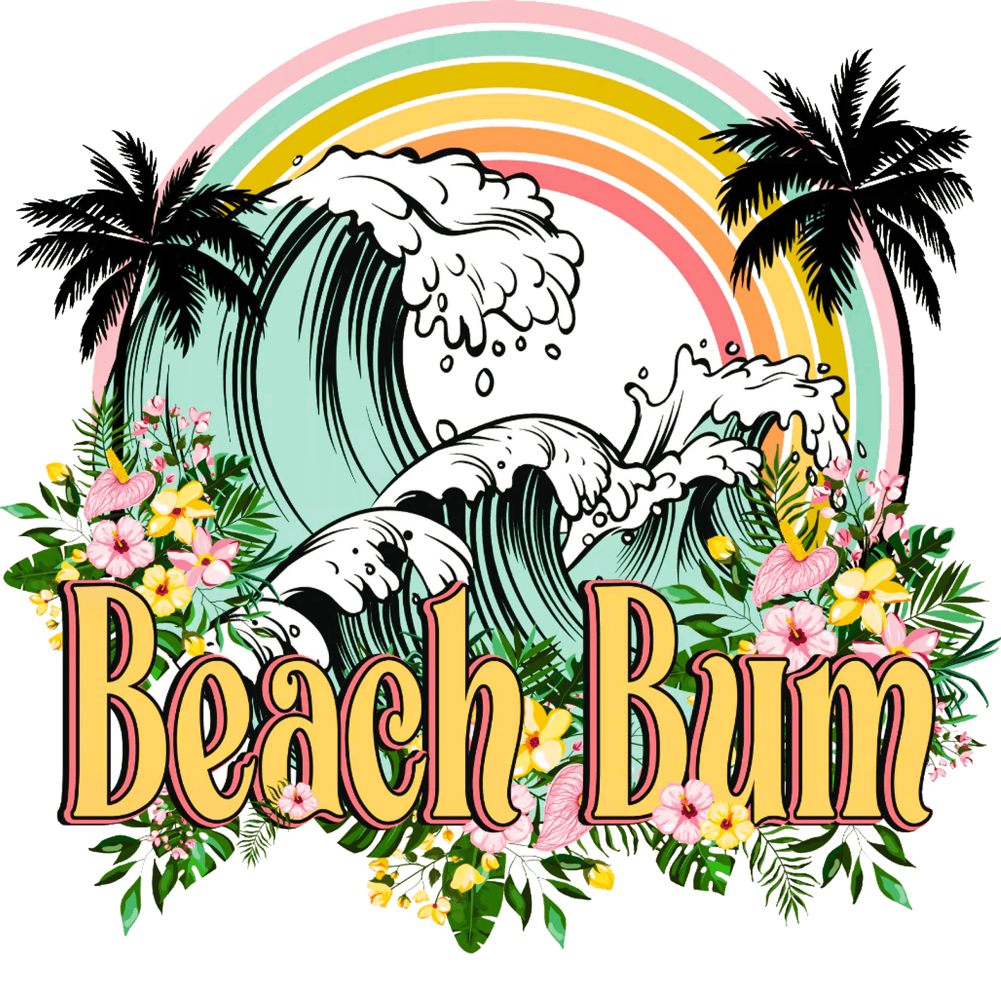 Beach Bom Design - DTF Ready To Press