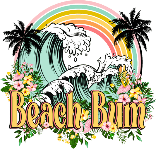 Beach Bom Design - DTF Ready To Press