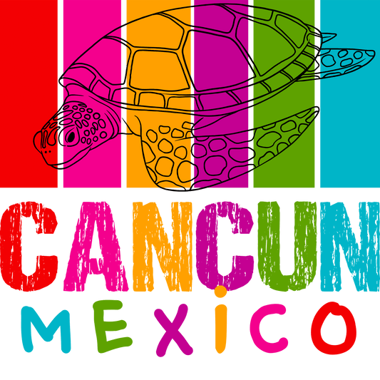 Cancun Mexico Design - DTF Ready To Press