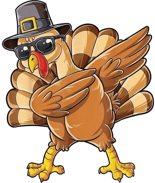 Thanksgiving Dabbing Design - DTF Ready To Press