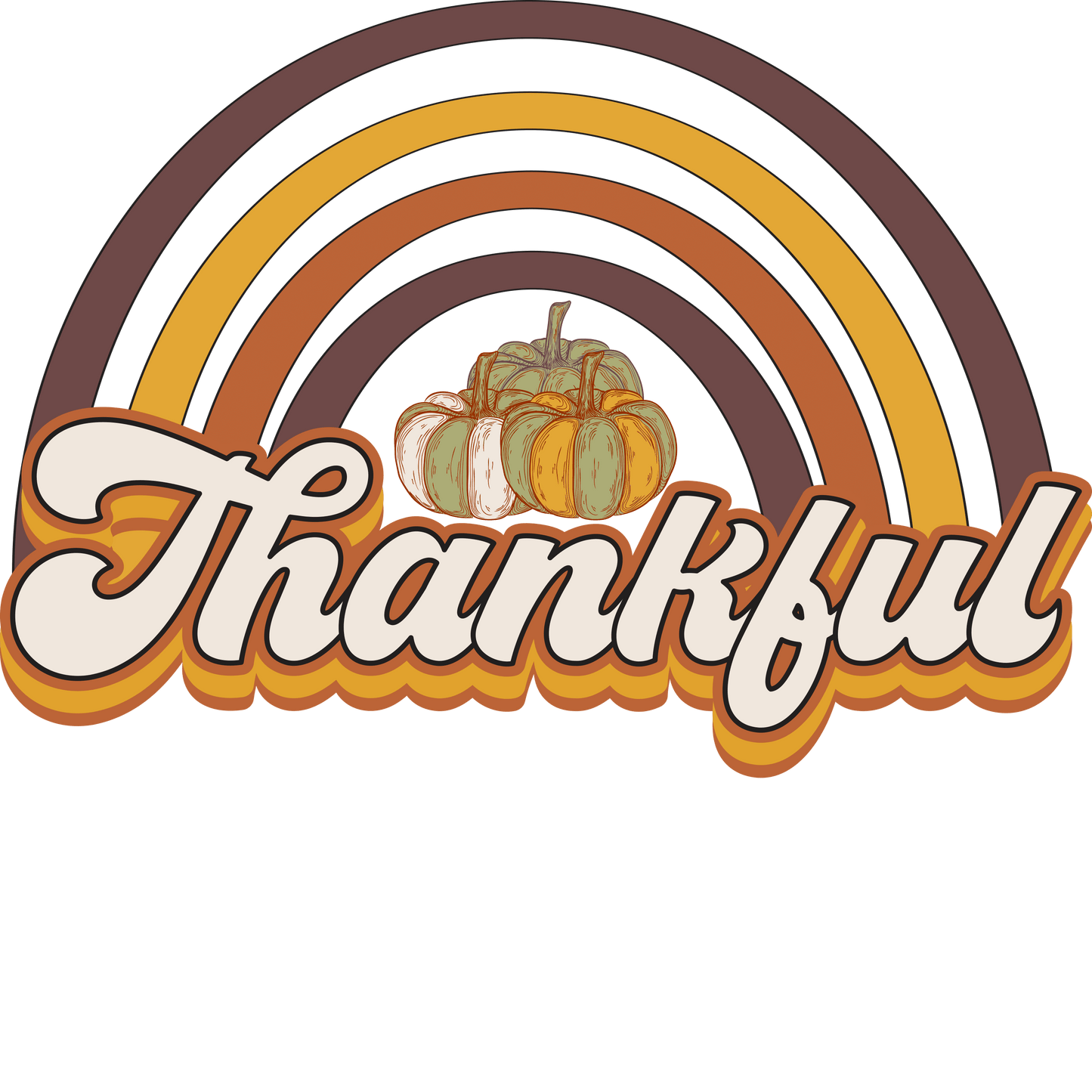 Thanksgiving Thankful Design - DTF Ready To Press