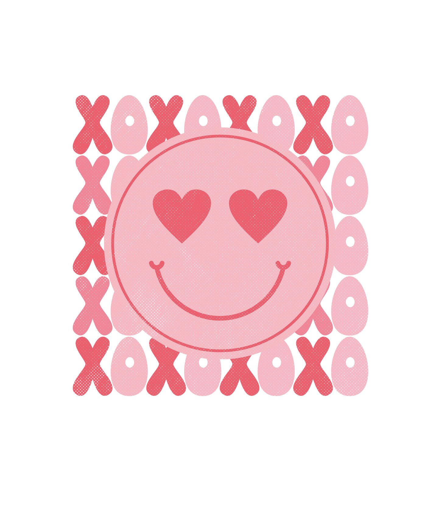 Xoxo Smile Valentine's Day Design - DTF Ready To Press