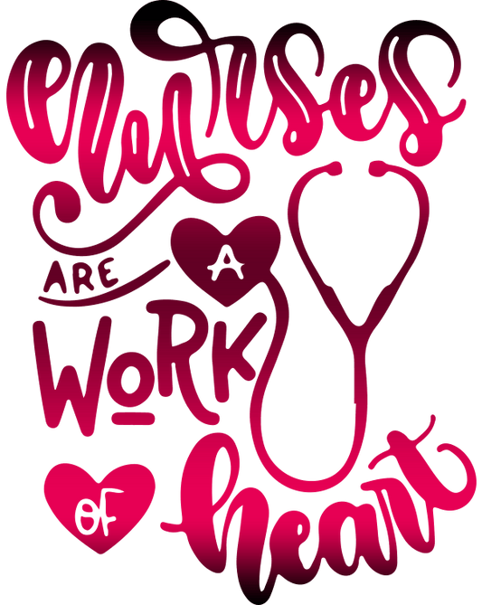 Work Of Heart Valentine's Day Design - DTF Ready To Press