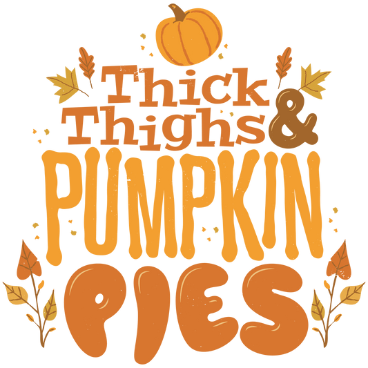 Pumpkin Pies Thanksgiving Design - DTF Ready To Press