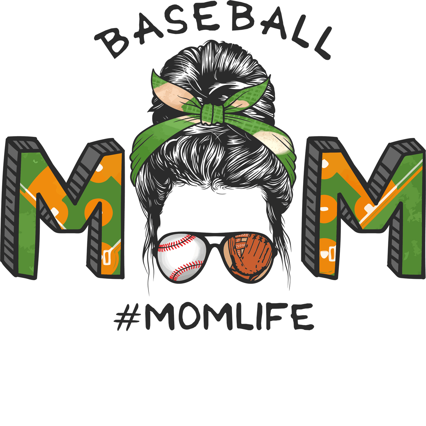 Cool Baseball Mom Design - DTF Ready To Press