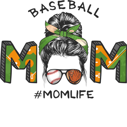 Cool Baseball Mom Design - DTF Ready To Press