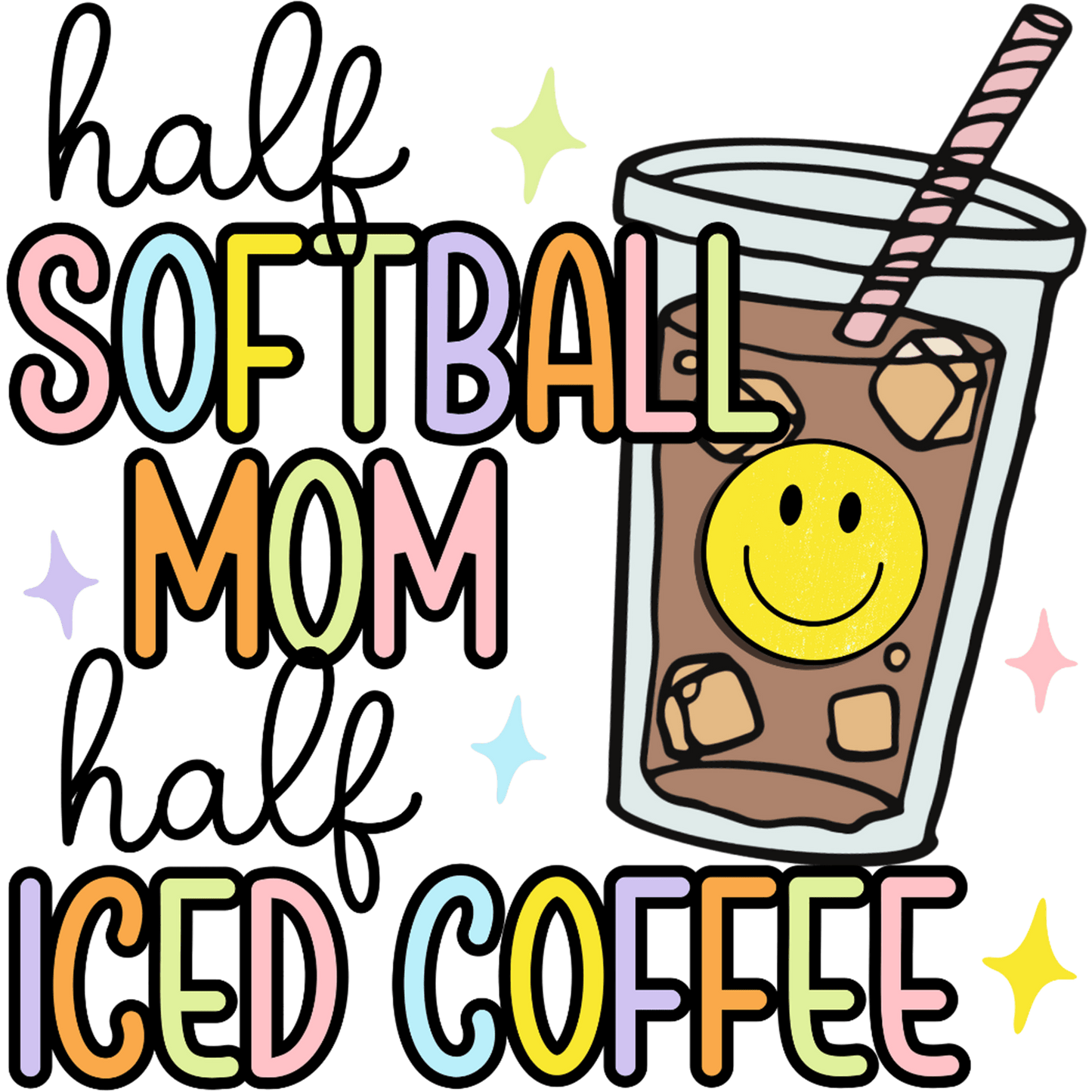 Softball Mom Design - DTF Ready To Press