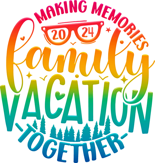 2024 Family Vacation Matching Design - DTF Ready To Press