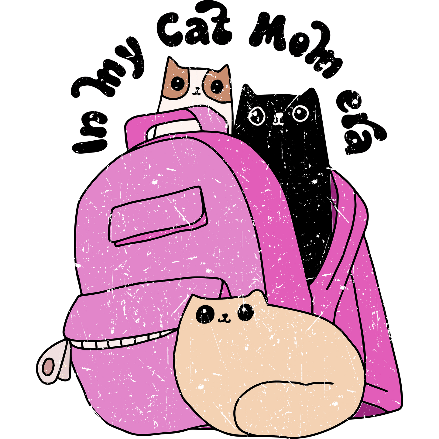 Cat Mom Design - DTF Ready To Press