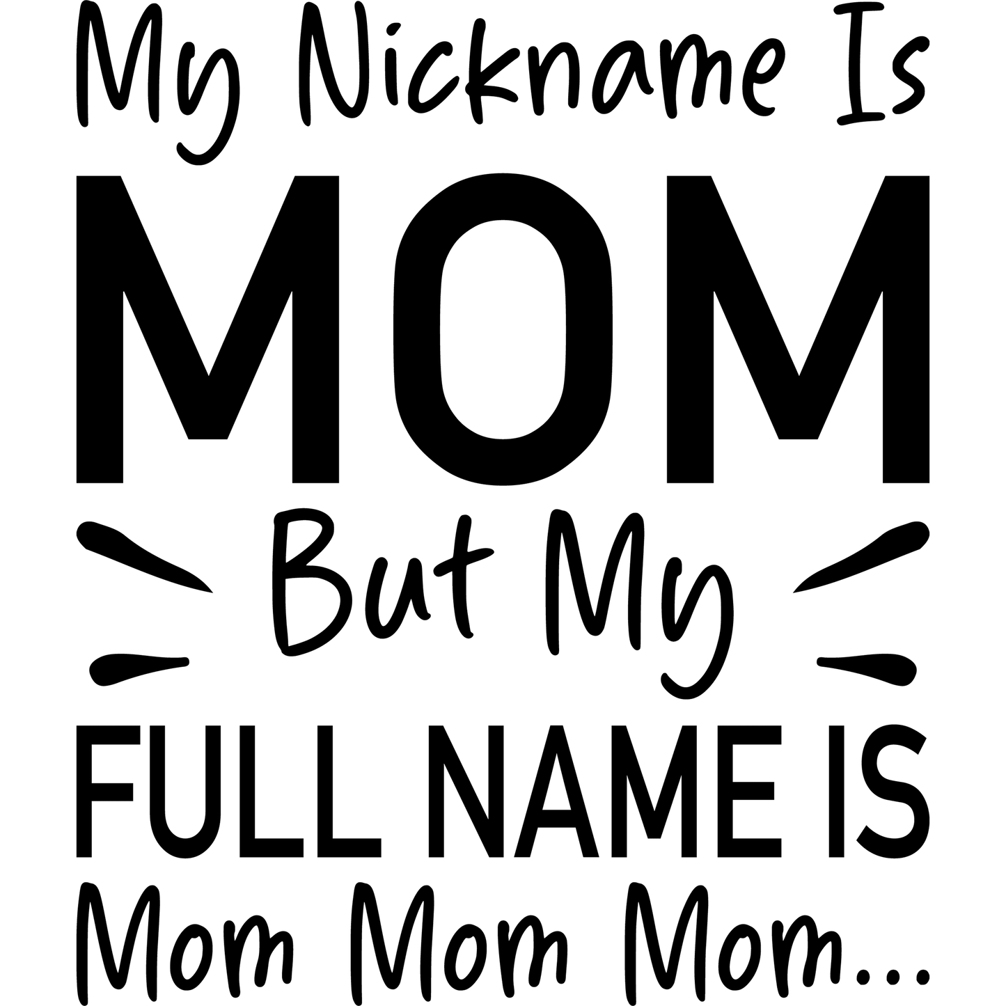 Sarcastic Cat Mom Design - DTF Ready To Press