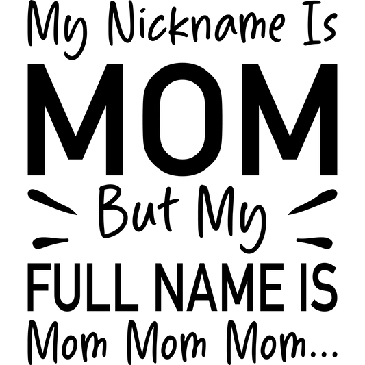 Sarcastic Cat Mom Design - DTF Ready To Press