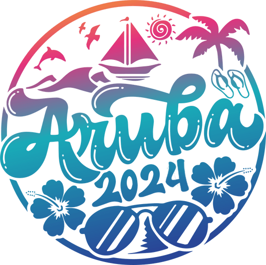 Summer Aruba 2024 Matching Design - DTF Ready To Press